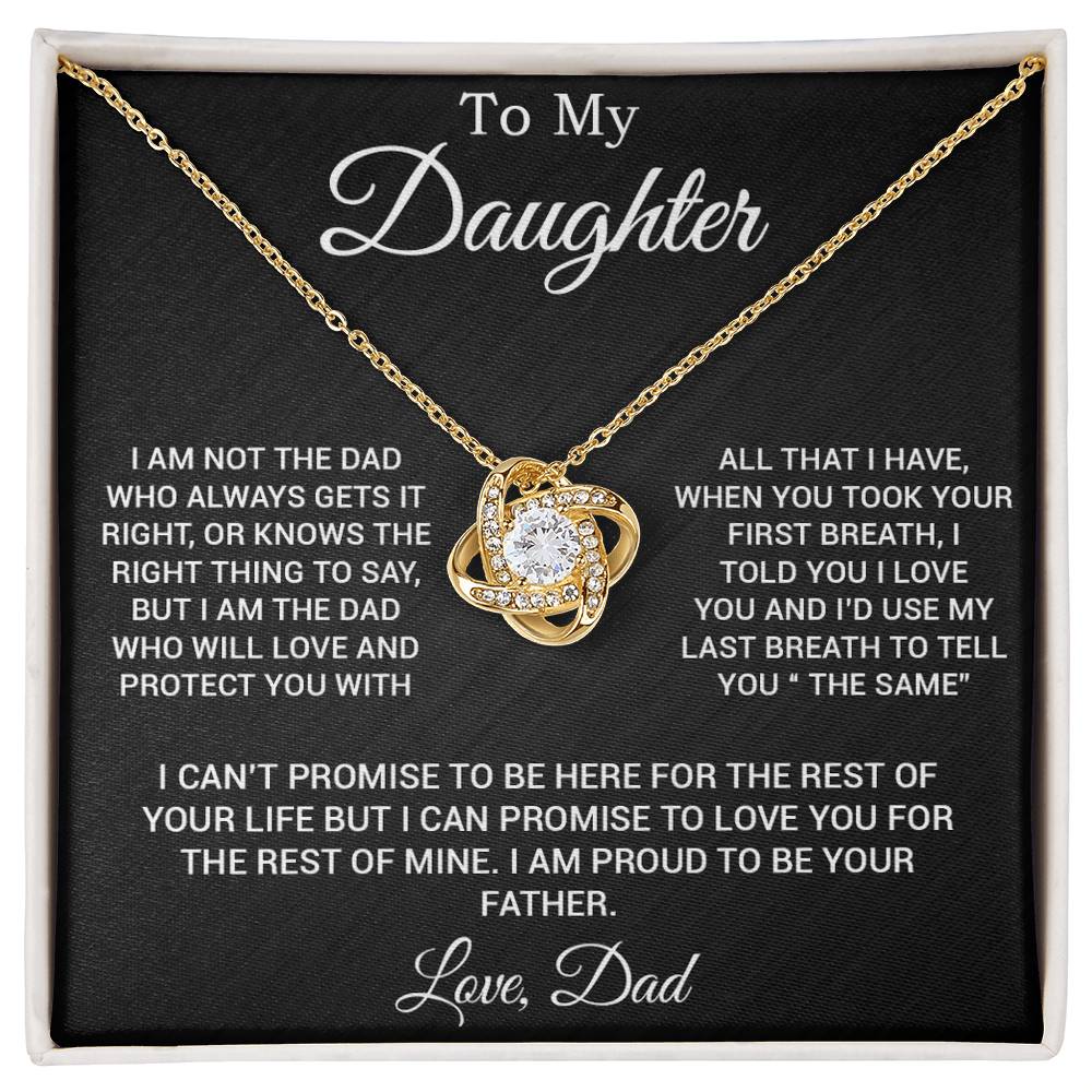 To My Daughter Gifts From Dad Hearts Necklace Father To Daughter Birthday Gift 3_3
