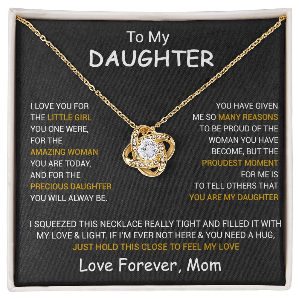 To My Daughter Necklace, Daughter Mother Necklace, Daughter Gift From Dad, Mom 1_10