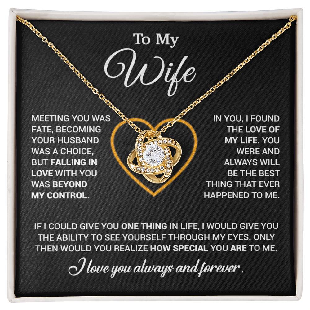 To My Wife Necklace, Christmas Gifts For Women, Anniversary Gift For Wife 11_12_Black