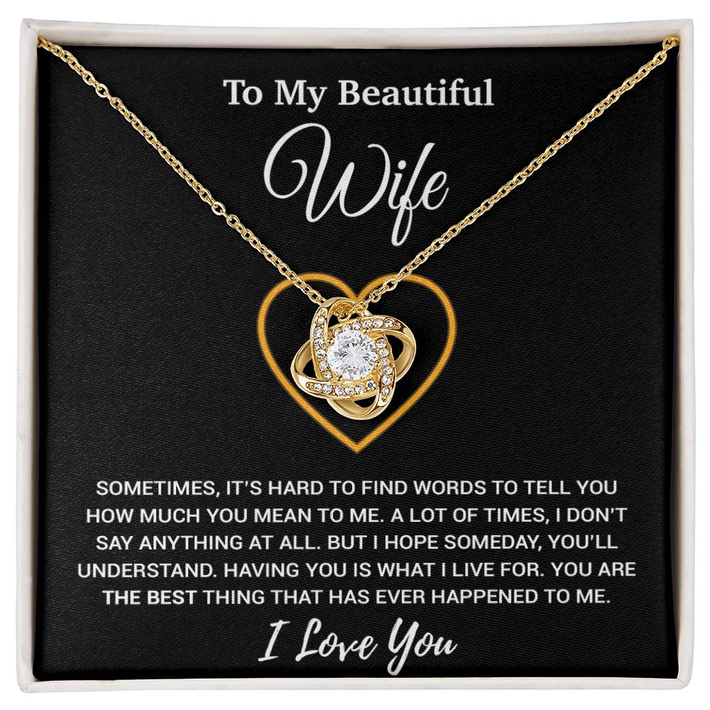 To My Wife Necklace, Christmas Gifts For Women, Anniversary Gift For Wife 21_11_Black