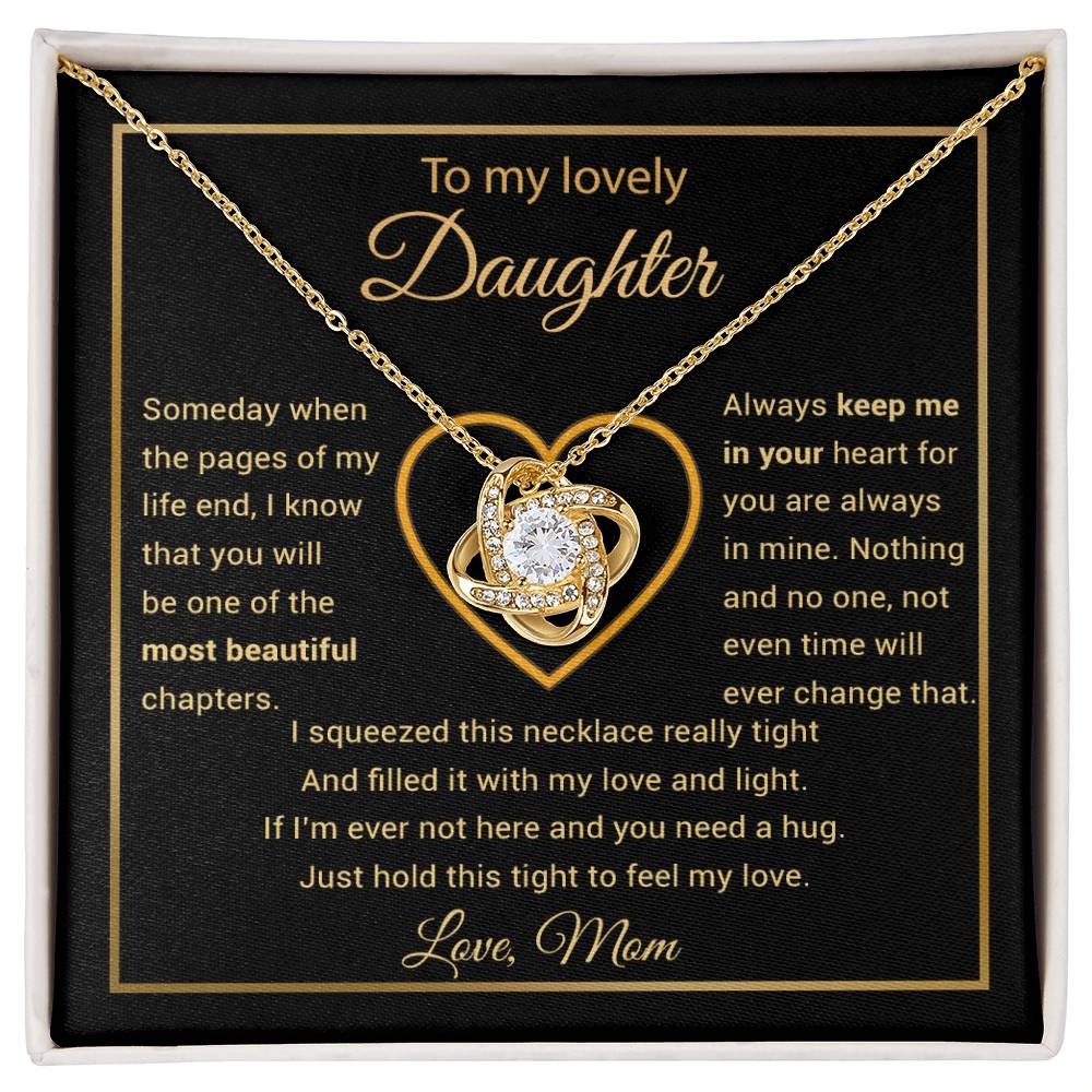 To My Daughter Necklace, Gift for Daughter from Mom, Daughter Mother Necklace 27_11
