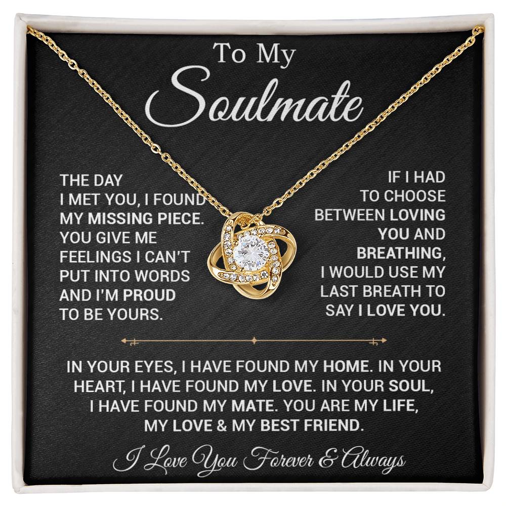 To My Soulmate Necklace, Valentines Day Gift, Gift For Wife, Anniversary Gift 29_2