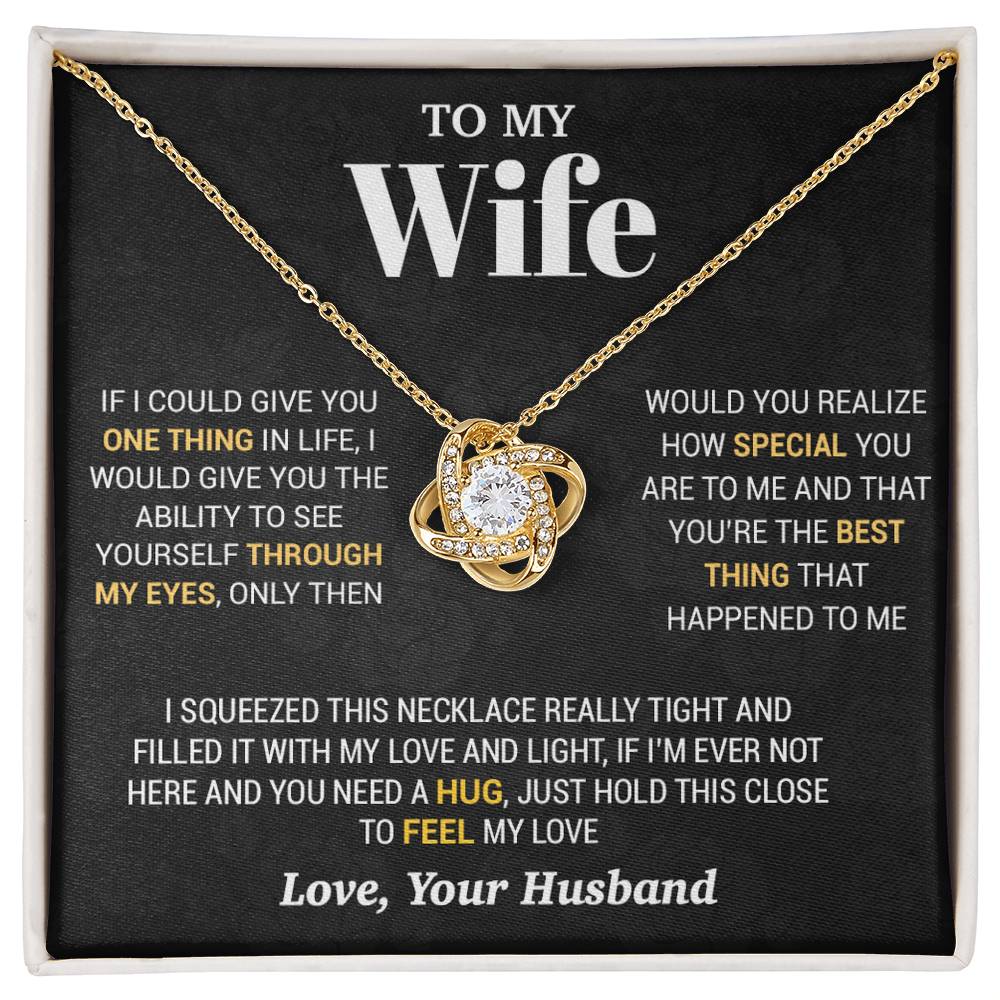 To My Wife Necklace, Christmas Gifts For Women, Anniversary Gift For Wife 2_10_Black