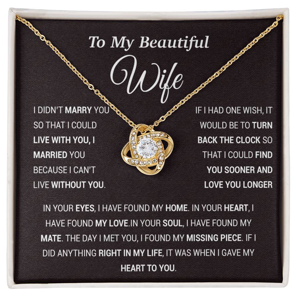 To My Wife Necklace, Gift For Wife, Anniversary Gift For Wife, Christmas Gift 28_11_Tim