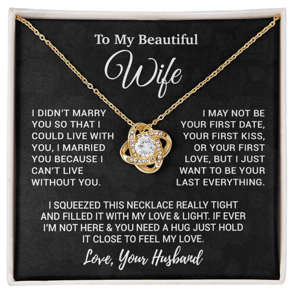 To My Wife Necklace, Christmas Gifts For Women, Anniversary Gift For Wife 23_9_Black