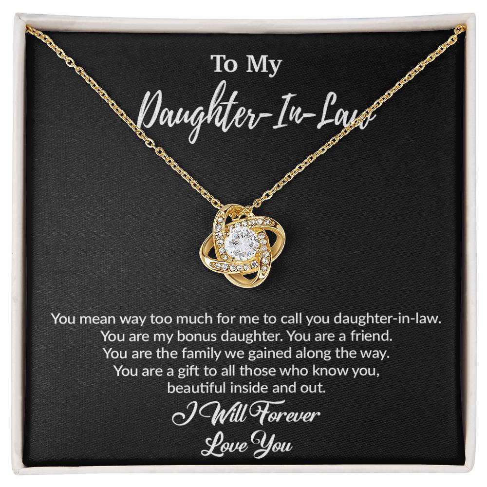 To My Daughter-In-Law Necklace, Gift For Daughter In Law, Daughter In Law Gift