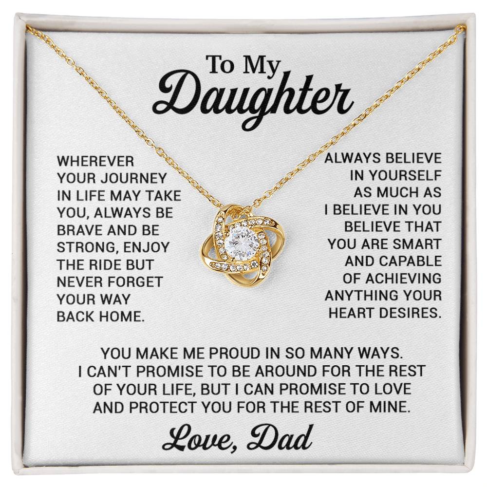To My Daughter Necklace, Daughter Father Necklace, Daughter Gift From Dad 8_11