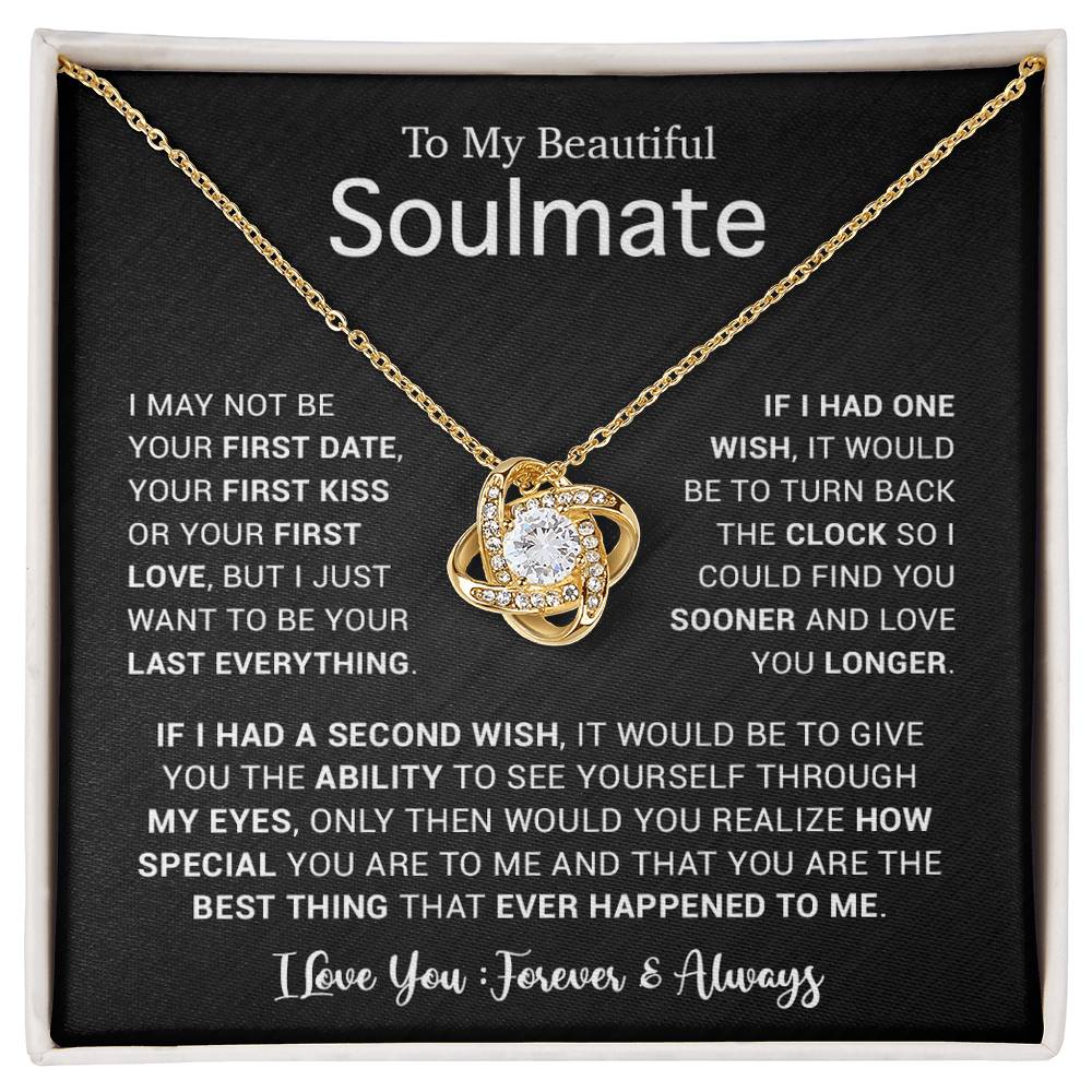 To My Soulmate Necklace, Gift For Soulmate, Anniversary Gift, Birthday Gift 5_5_Black