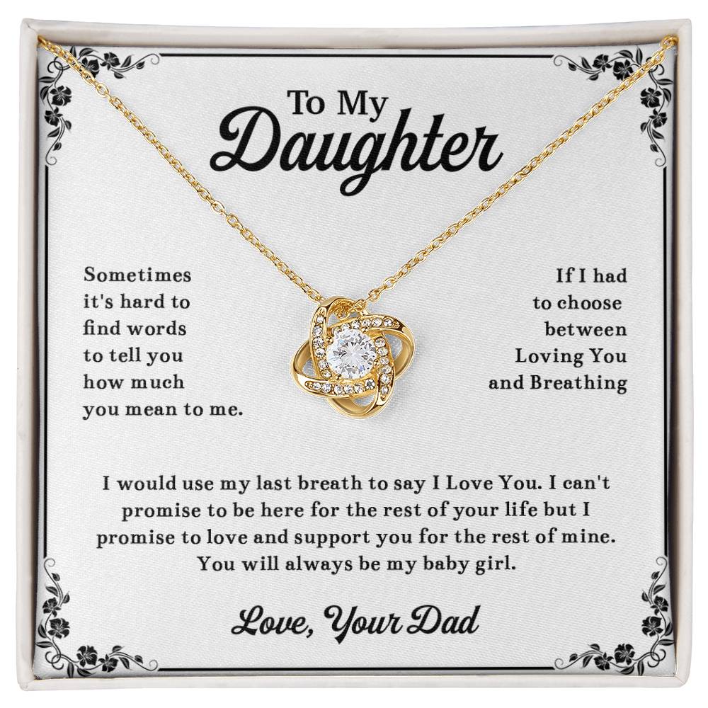 To My Daughter Necklace, Daughter Father Necklace, Daughter Gift From Dad 13_11