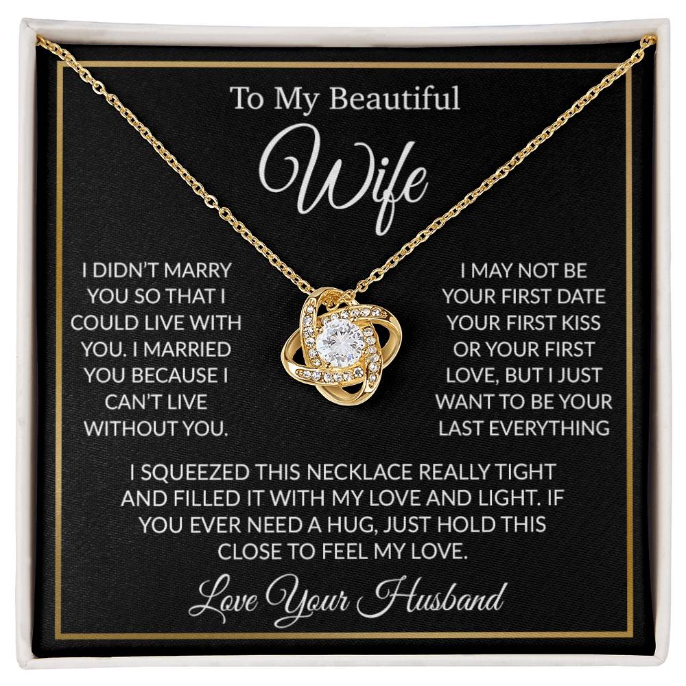 To My Wife Necklace, Gift For Her, Gift For Wife, Wife Jewelry, Christmas Gift