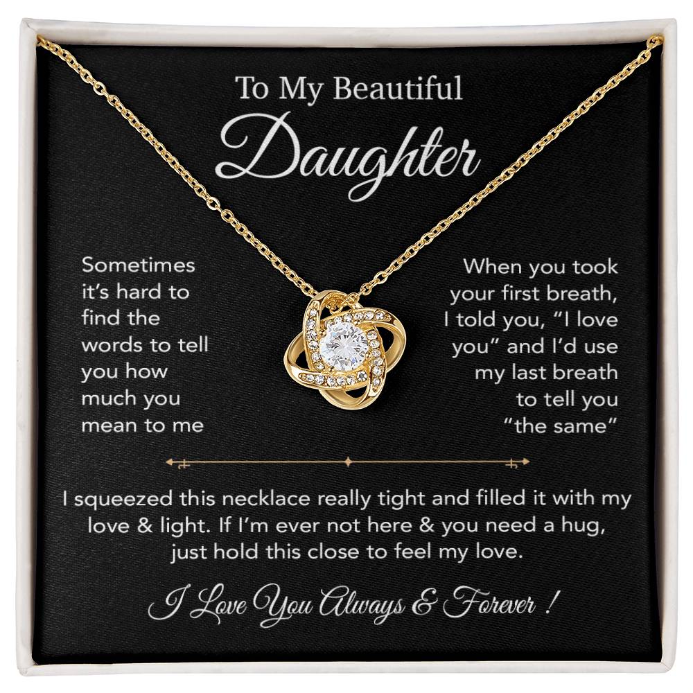 To My Daughter Necklace, Gift for Daughter from Dad,Daughter Father Necklace 23_12