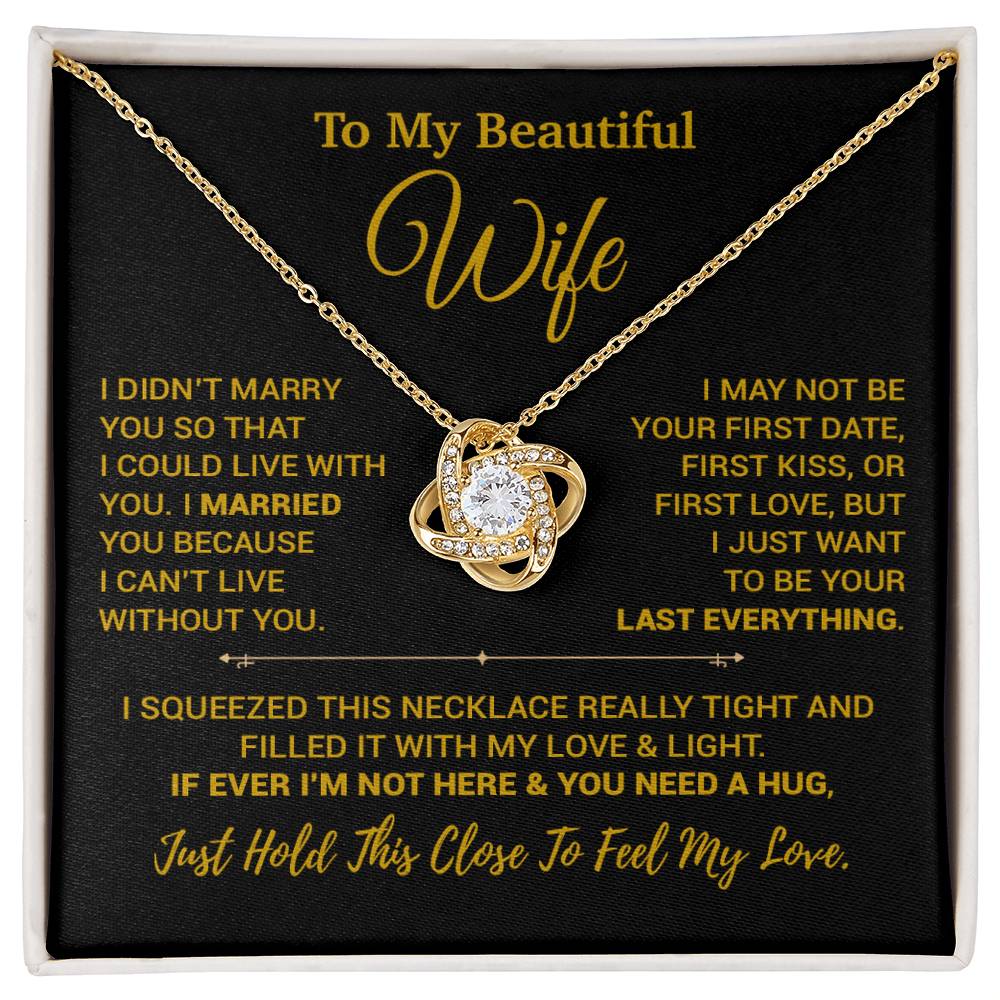 To My Wife Necklace, Christmas Gifts For Women, Anniversary Gift For Wife 7_9_Gold