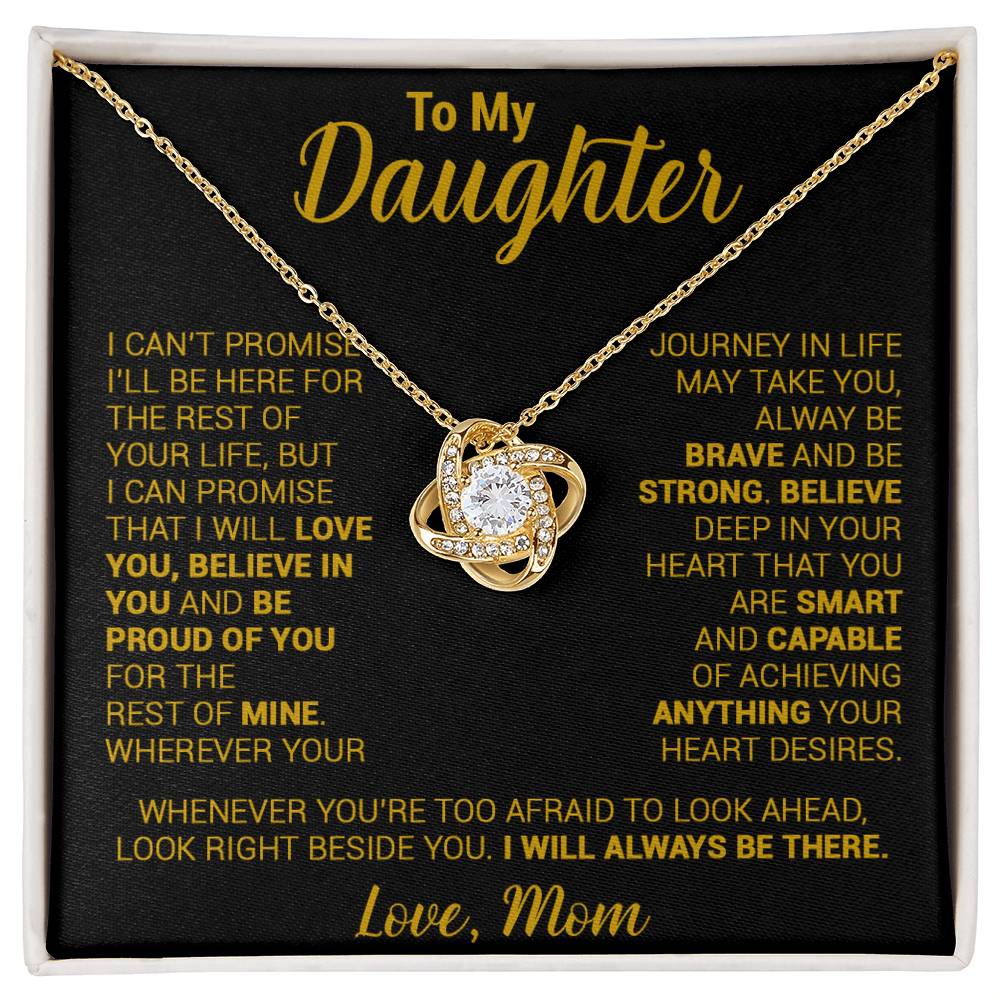 To My Daughter Necklace, Daughter Mother Necklace, Daughter Gift From Mom 21_8_Gold