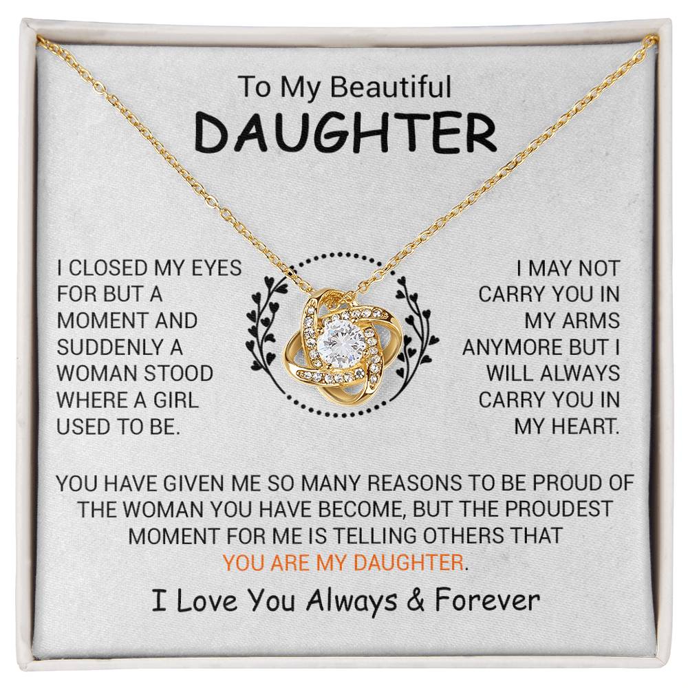 To My Daughter Necklace, Daughter Father Necklace, Daughter Gift From Dad, Mom 6_12