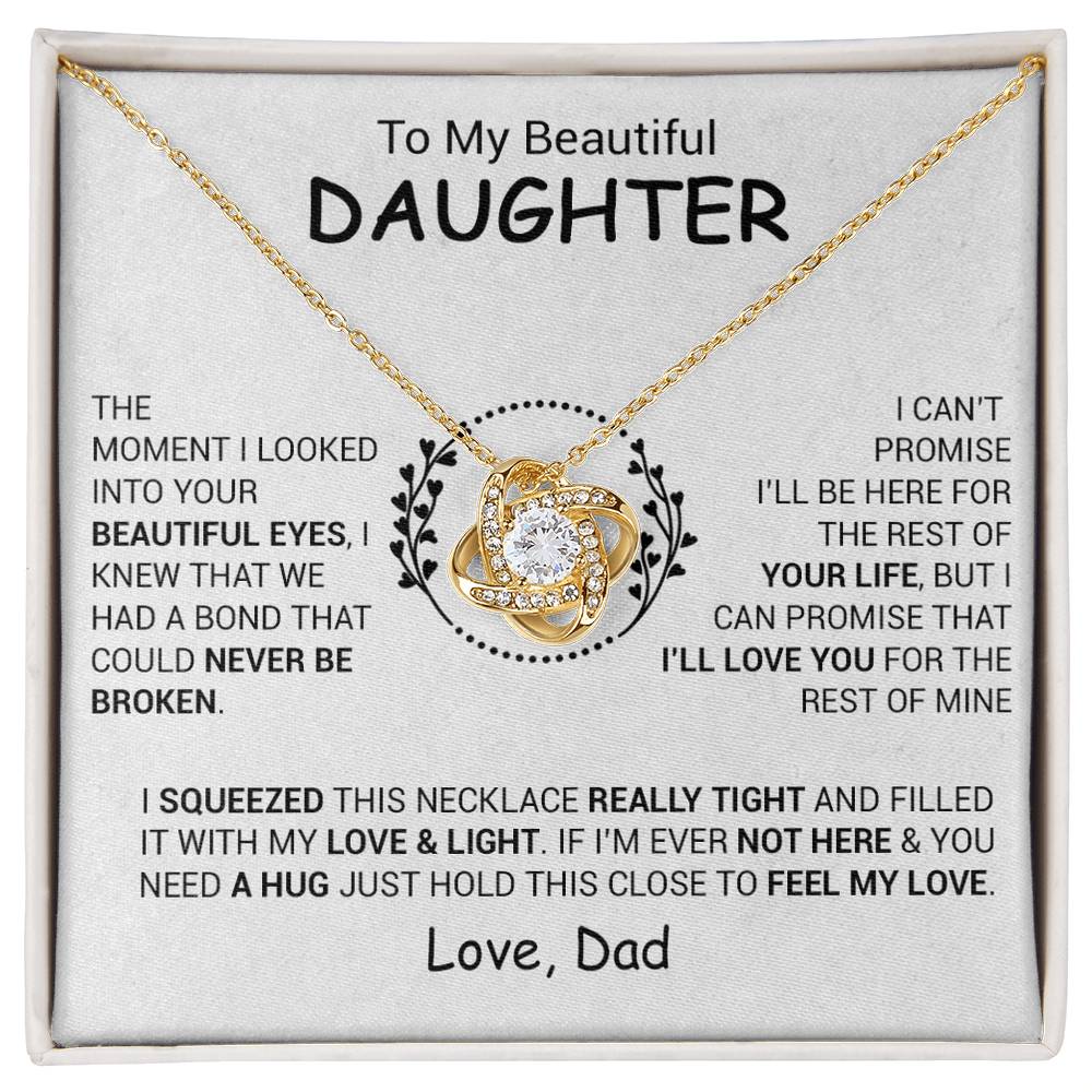 To My Daughter Necklace, Daughter Father Necklace, Daughter Gift From Dad 3_12