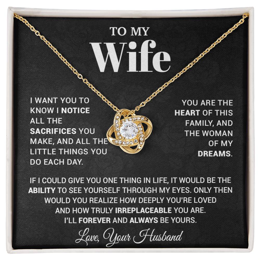 To My Wife Necklace, Christmas Gifts For Women, Anniversary Gift For Wife 6_10_Black