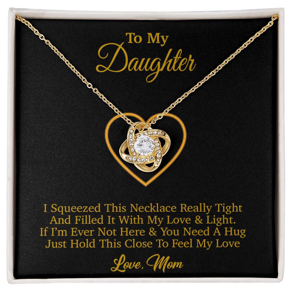 To My Daughter Necklace, Gift for Daughter from mom, Daughter mother Necklace 1_4_Gold