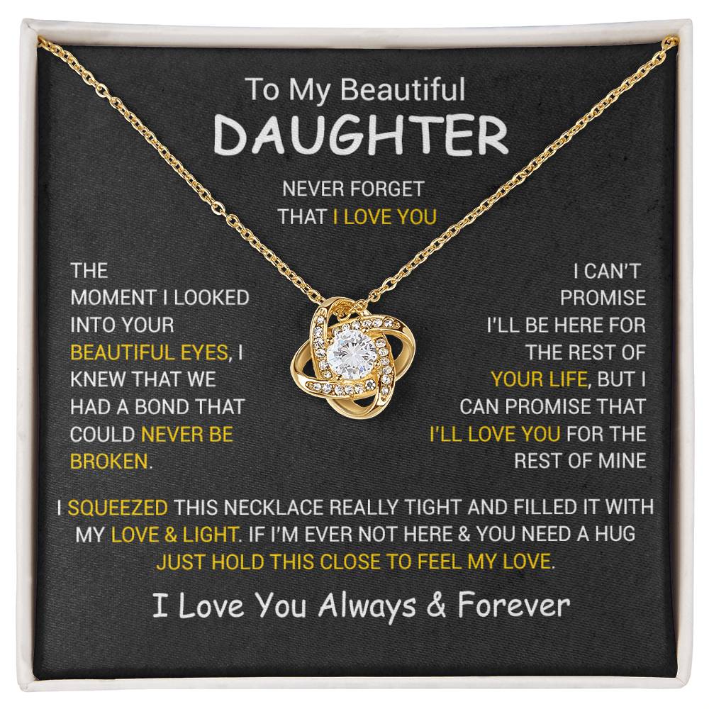To My Daughter Necklace, Daughter Father Necklace, Daughter Gift From Dad, Mom 3_12