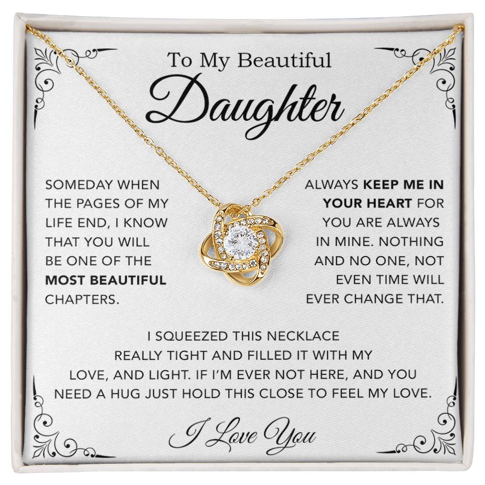 To My Daughter Necklace, Gift from Mother Father Daughter, Christmas Gift 5_12