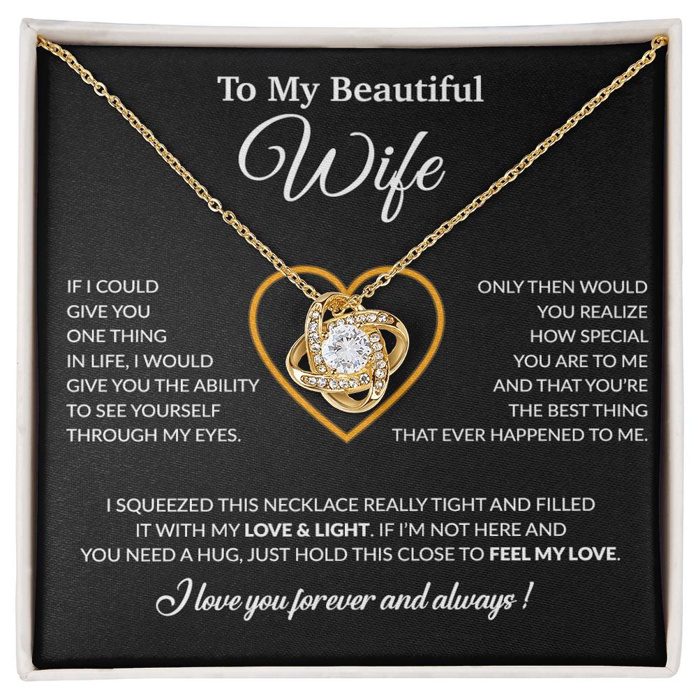 To My Wife Necklace, Christmas Gifts For Women, Anniversary Gift For Wife 22_12_Black