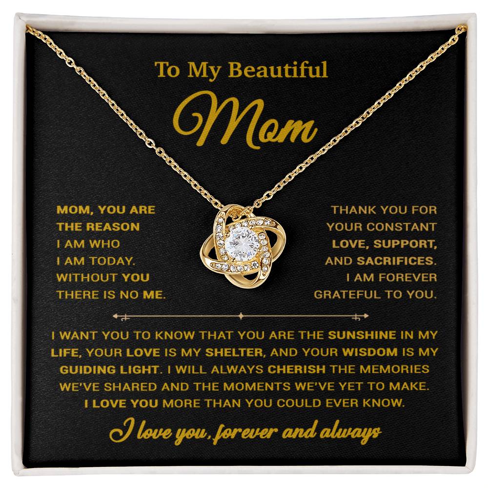 To My Mom Necklace, Sentimental Mother's Day Gift For Mom From Son 31_3_Gold