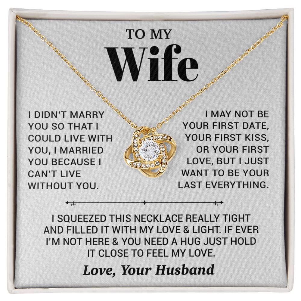 To My Wife Necklace, Christmas Gifts For Women, Anniversary Gift For Wife 27_9_White