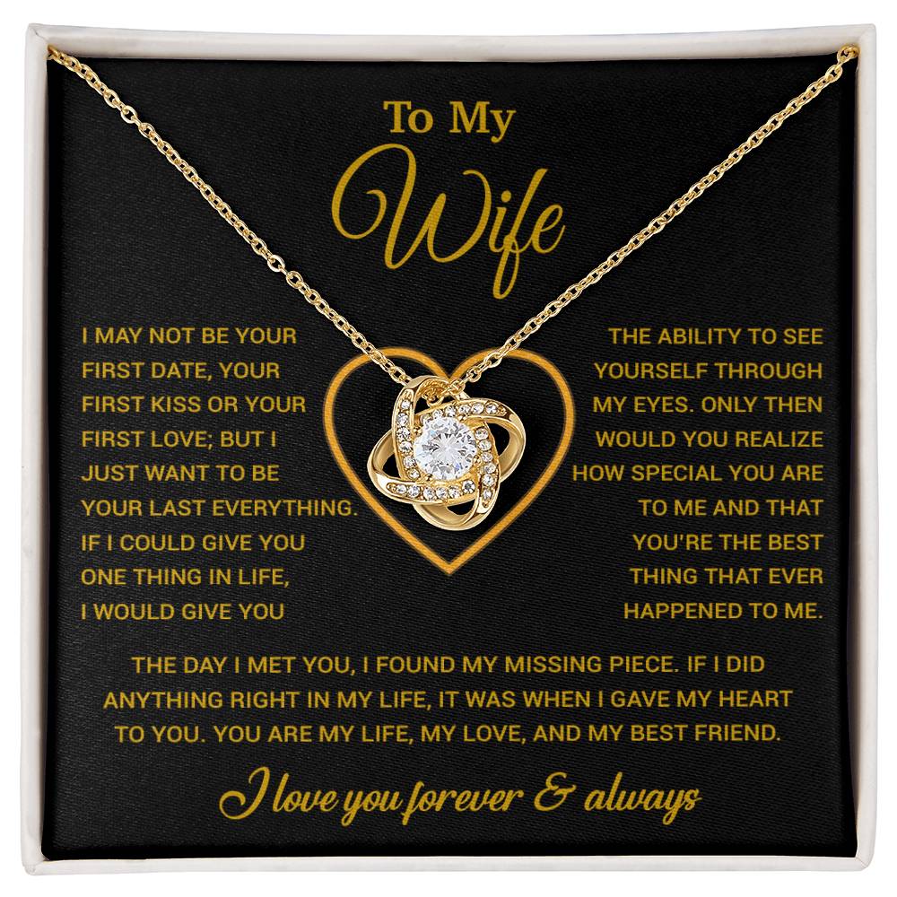 To My Wife Necklace, Christmas Gifts For Women, Anniversary Gift For Wife 29_12_Gold