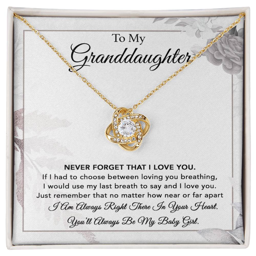 To My Granddaughter Necklace, Gift From Grandpa, Necklace For Granddaughter 6_1