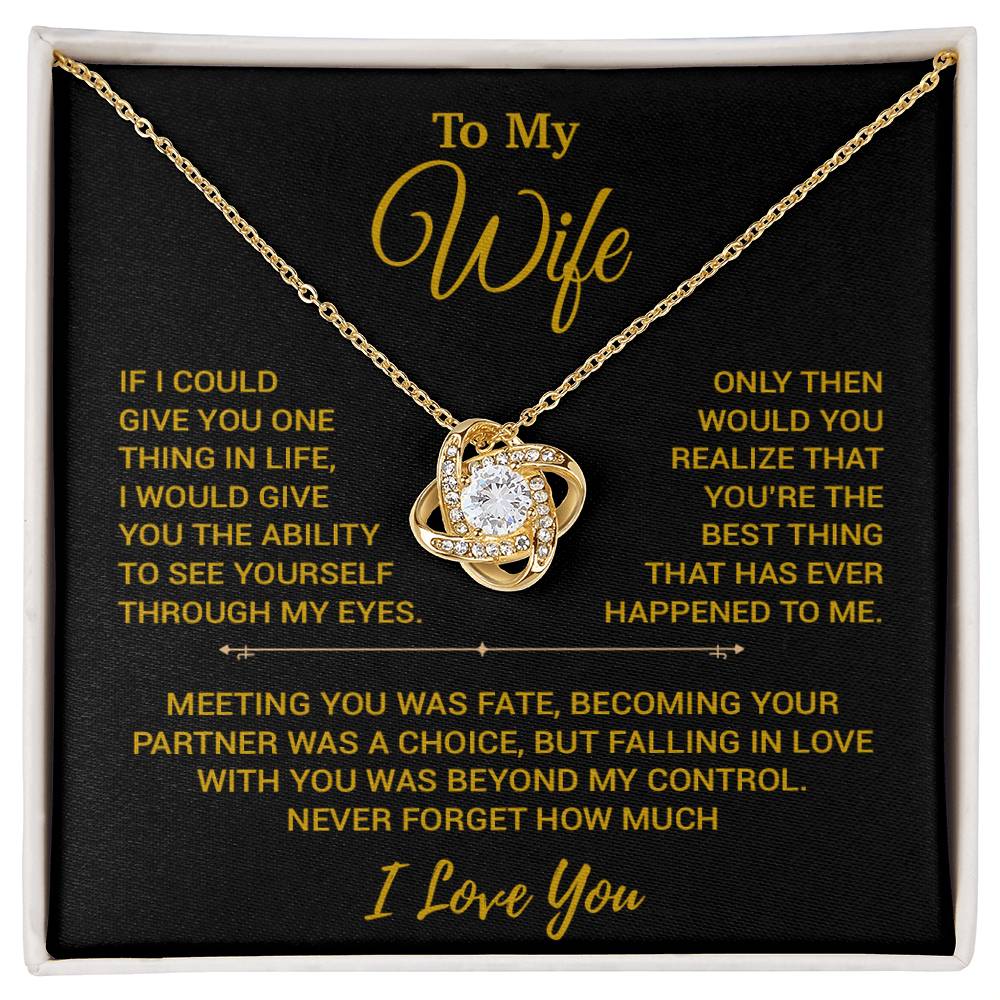 To My Wife Necklace, Christmas Gifts For Women, Anniversary Gift For Wife 19_10_Gold