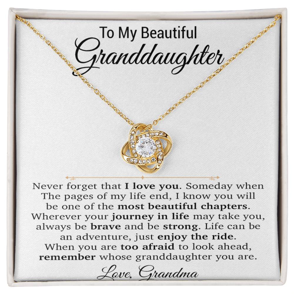 To My Granddaughter Necklace, Xmas Birthday Gift For Granddaughter From Grandma 22_11