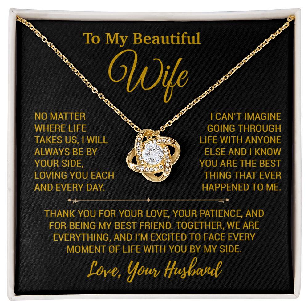 To My Wife Necklace, Christmas Gifts For Women, Anniversary Gift For Wife 26_12_Gold