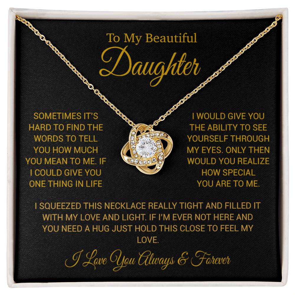 To My Daughter Necklace, Daughter Father Necklace, Daughter Gift From Dad,Mom 24_9