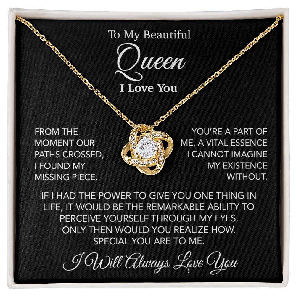 To My Queen Necklace, Anniversary Gift For Wife, Girlfriend Necklace, Birthday Gift For Wife 23_11
