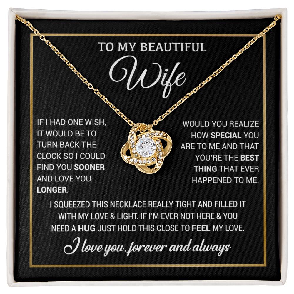 To My Wife Necklace, Christmas Gifts For Women, Anniversary Gift For Wife 19_11_Black
