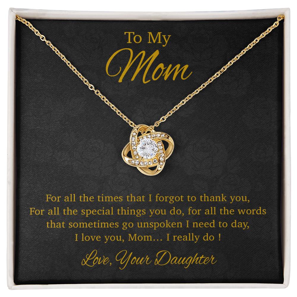 To My Mom Necklace, Gift For Mom From Daughter, Mother's Day Gifts 31_3_Gold