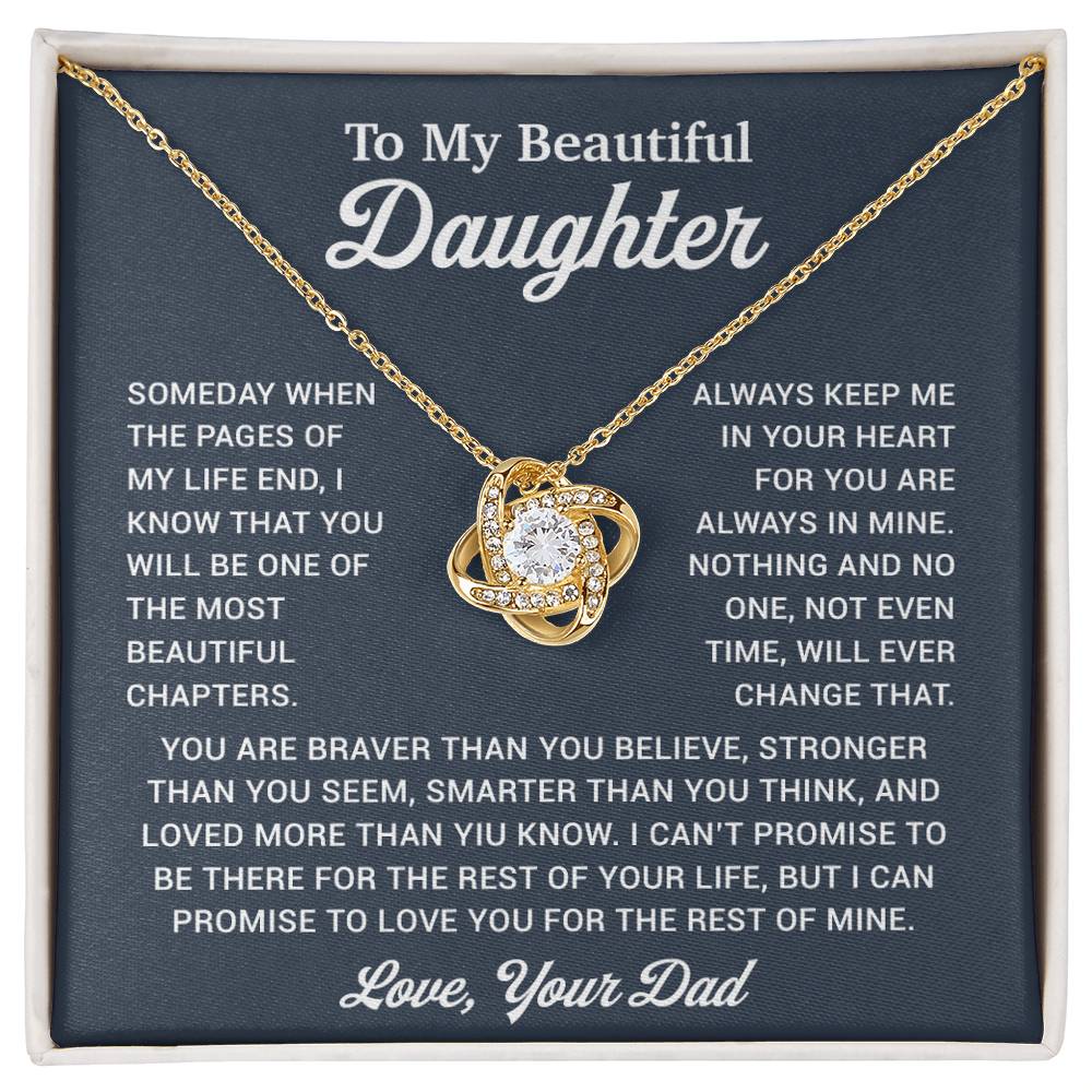 To My Daughter Necklace, Gift for Daughter from Dad, Father Daughter Necklace 9_12