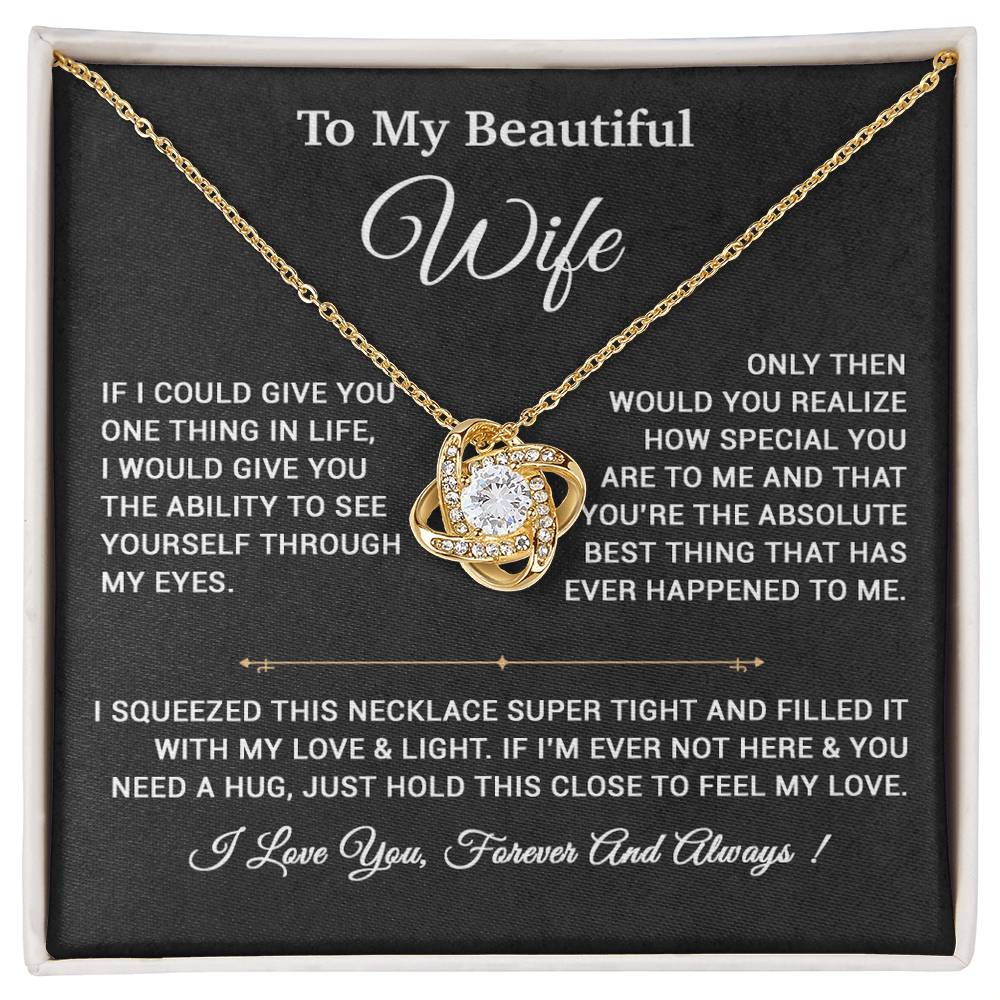 To My Wife Necklace, Gift For Wife, Anniversary Gift,Christmas Gift