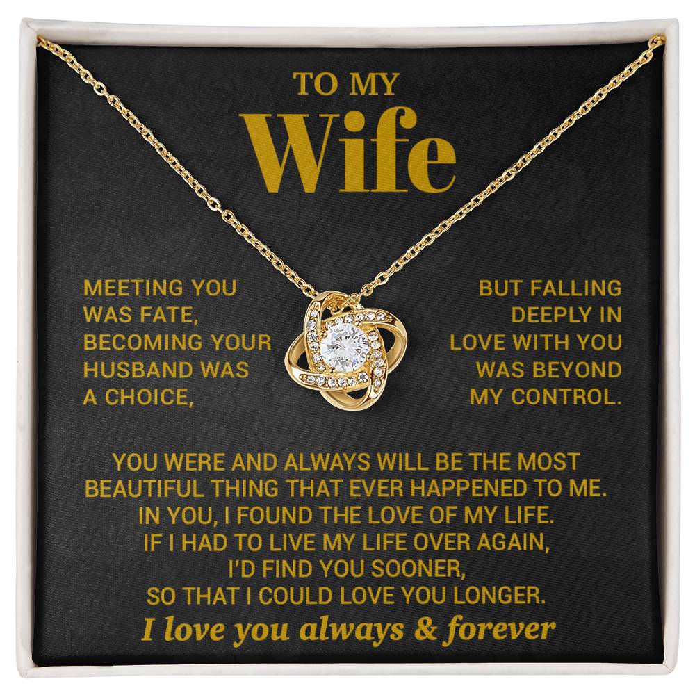 To My Wife Necklace, Christmas Gifts For Women, Anniversary Gift For Wife 7_10_Gold