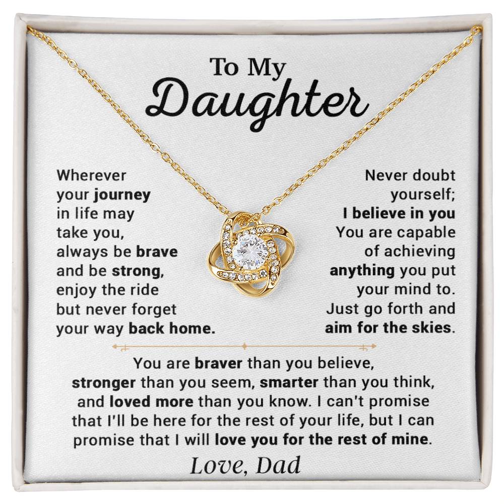 To My Daughter Necklace, Gift for Daughter from Dad, Daughter Father Necklace 14_10
