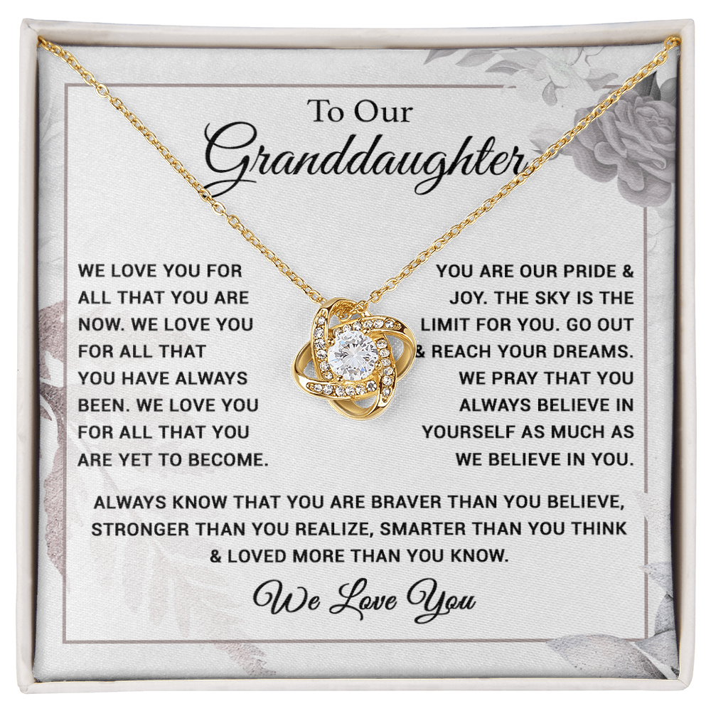 To Our Granddaughter Necklace, Xmas Birthday Gift For Granddaughter from Grandma