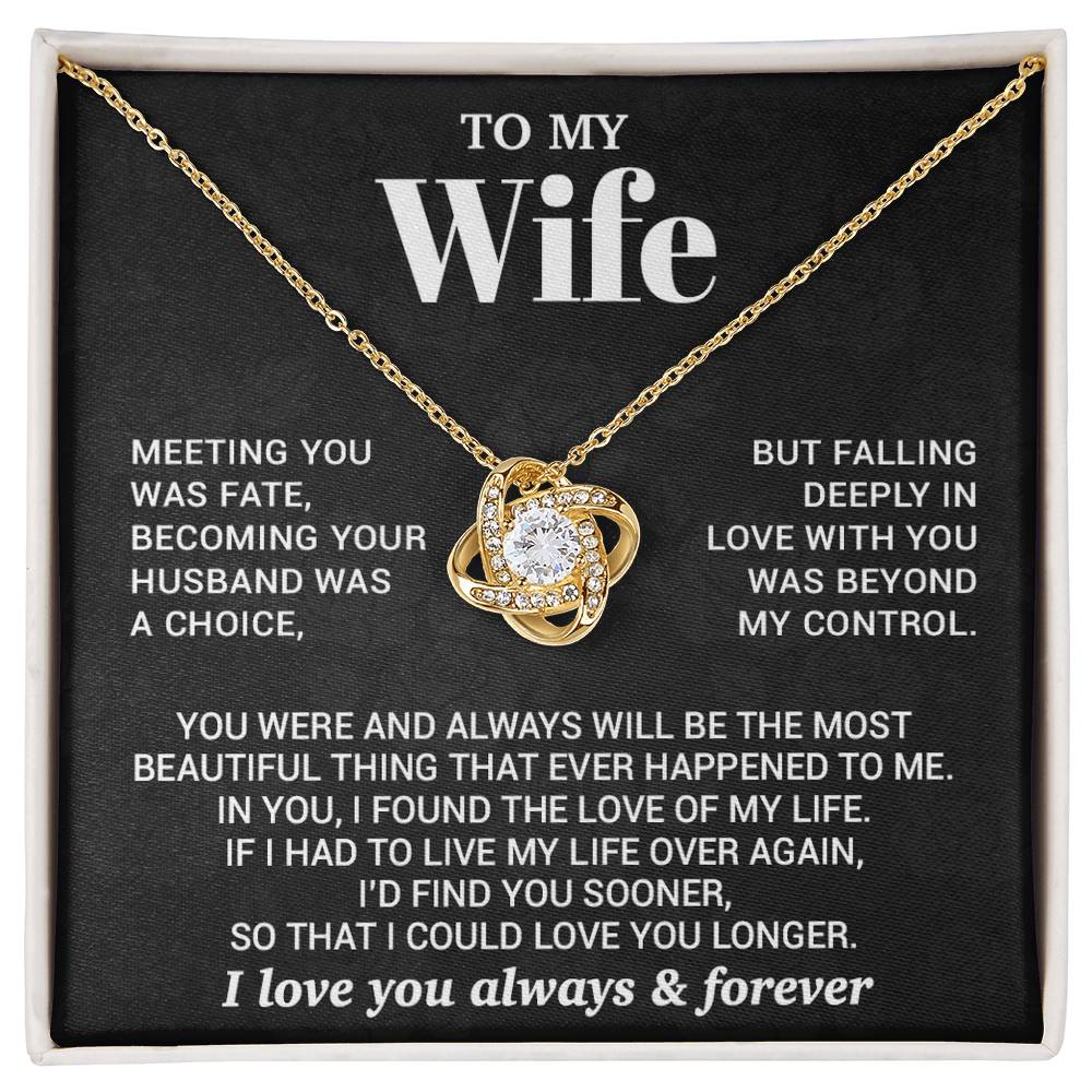 To My Wife Necklace, Christmas Gifts For Women, Anniversary Gift For Wife 7_10_Black