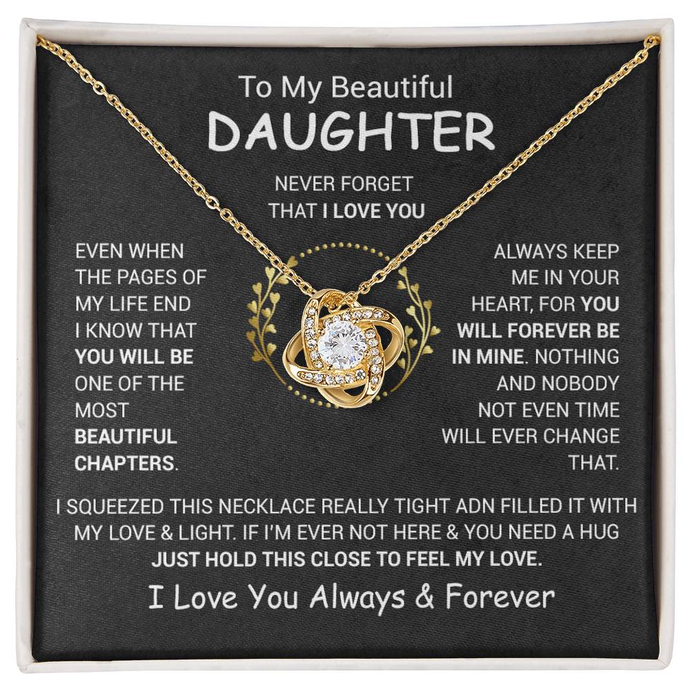 To My Daughter Necklace, Daughter Father Necklace, Daughter Gift From Dad, Mom 13_12