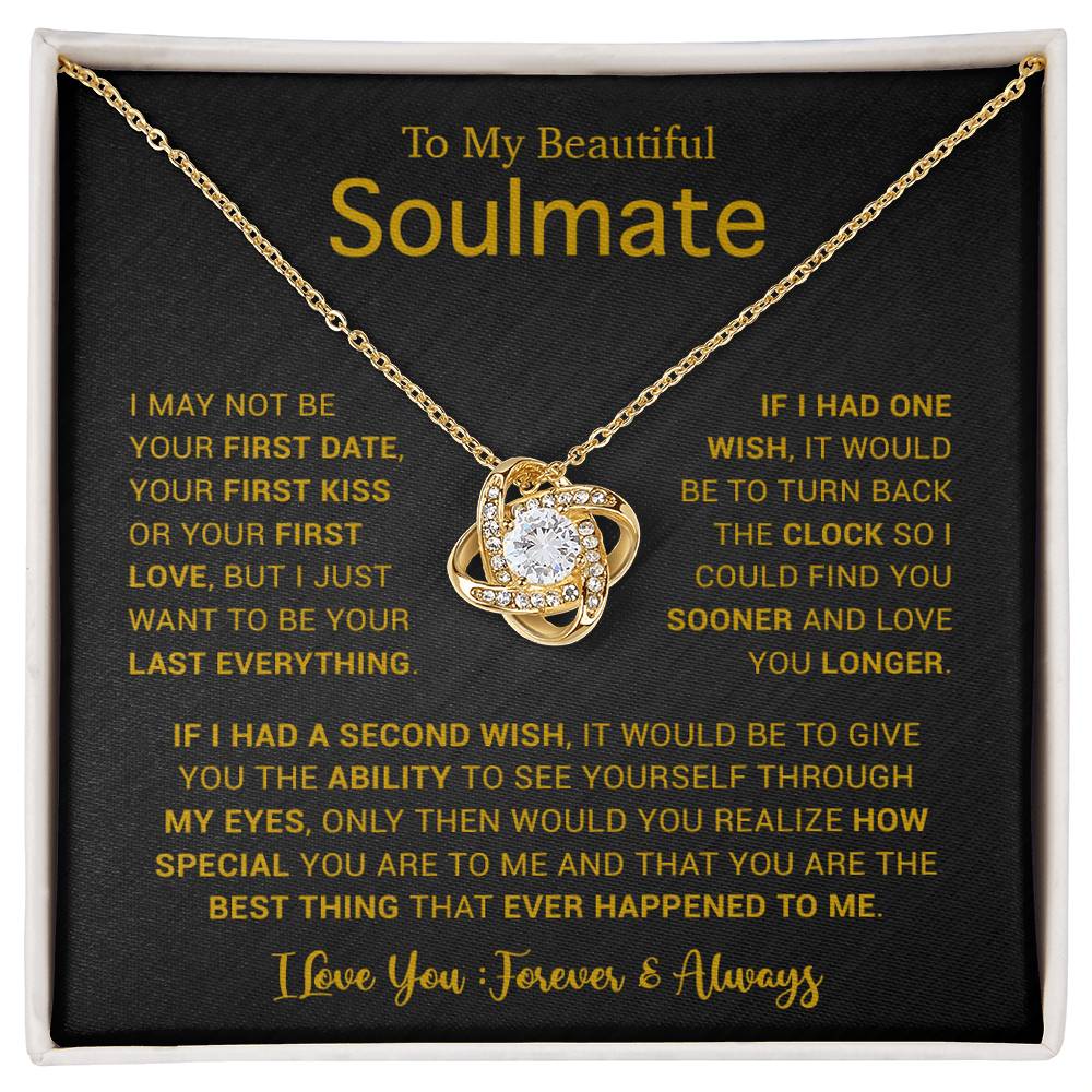 To My Soulmate Necklace, Gift For Soulmate, Anniversary Gift, Birthday Gift 5_5_Gold