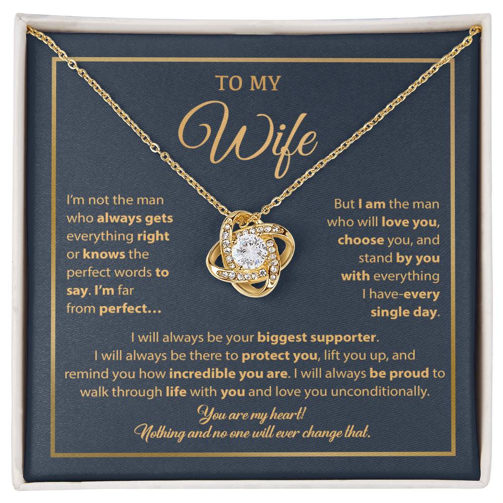 To My Wife Necklace, Gift For Wife, Anniversary Gift For Wife, Necklace For Wife 5_1_Blue