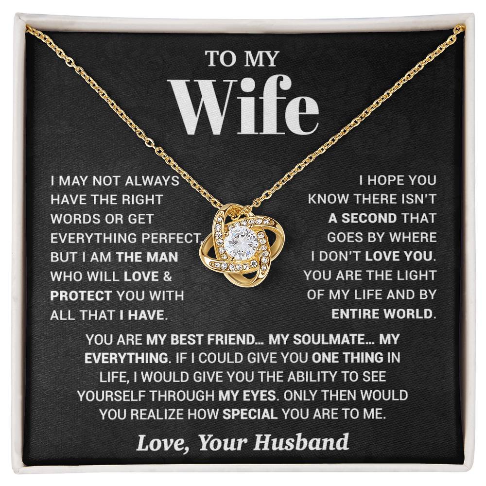 To My Wife Necklace, Christmas Gifts For Women, Anniversary Gift For Wife 13_10_Black