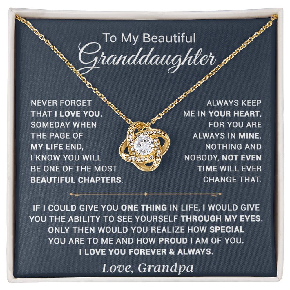 To My Granddaughter Necklace, Xmas Birthday Gift For Granddaughter From Grandpa 13_9