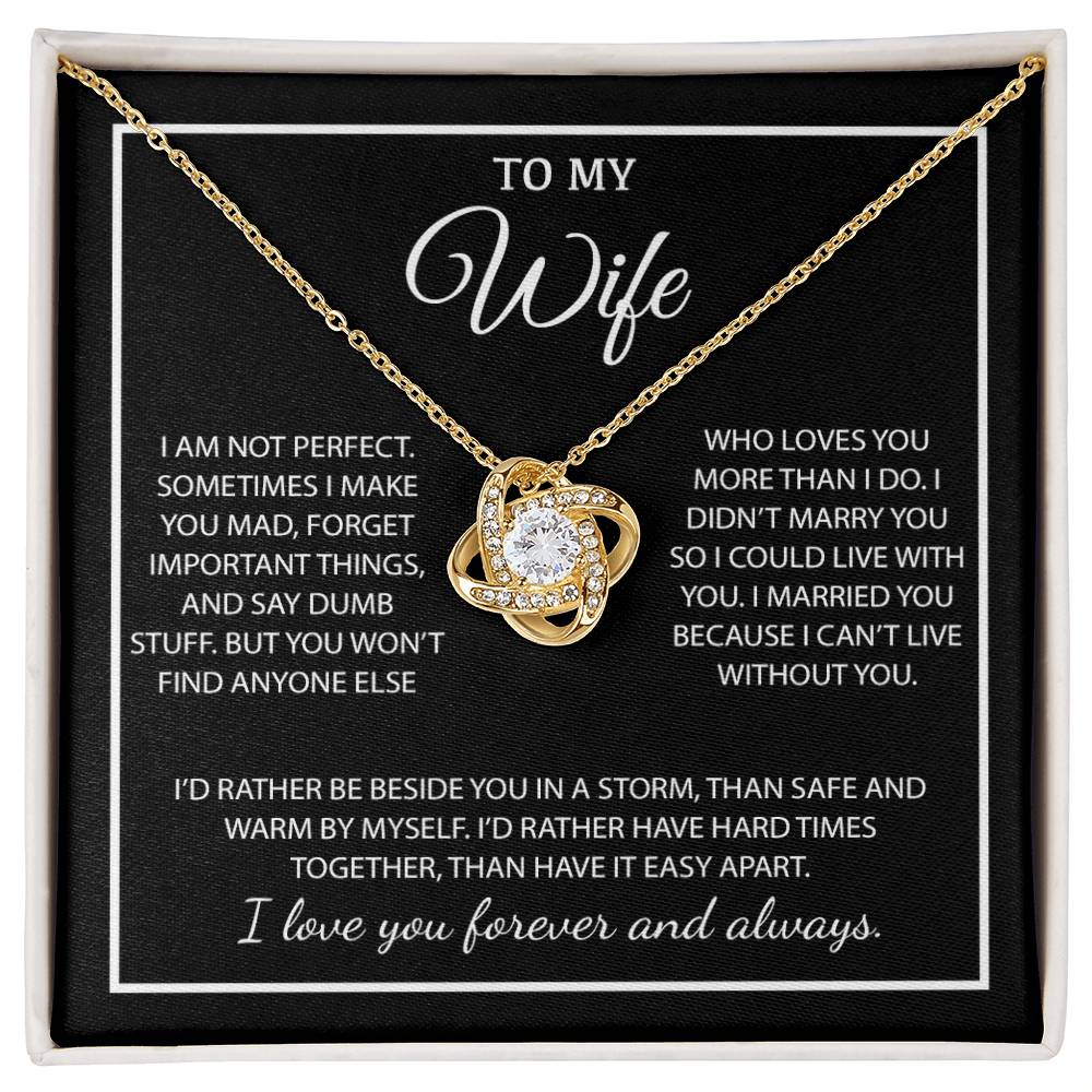 To My Wife Necklace, Christmas Gifts For Women, Anniversary Gift For Wife 4_11_Black