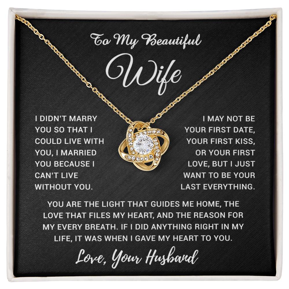 To My Wife Necklace, Gift For Wife, Anniversary Gift For Wife, Necklace For Wife 4_5