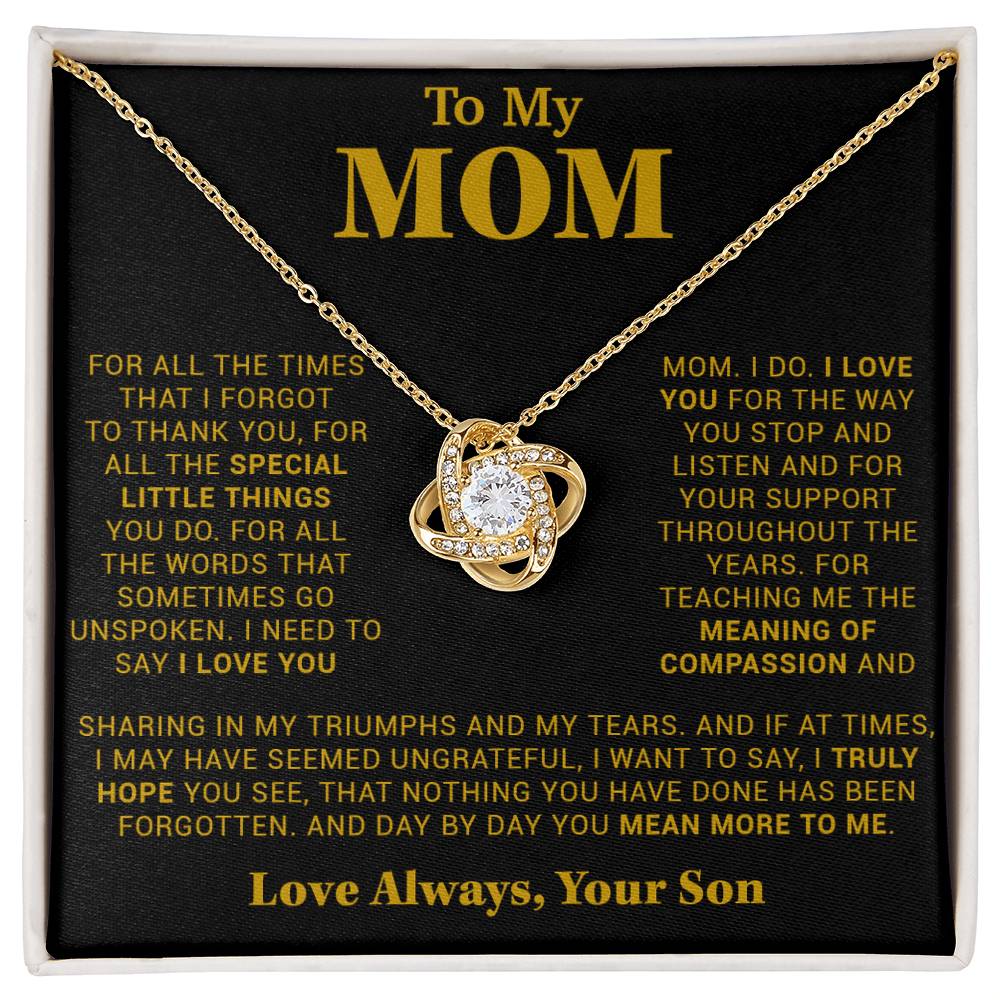 To My Mom Gift for Mother from Son From Daughter Mom Birthday Gift, Mothers Day_Gold