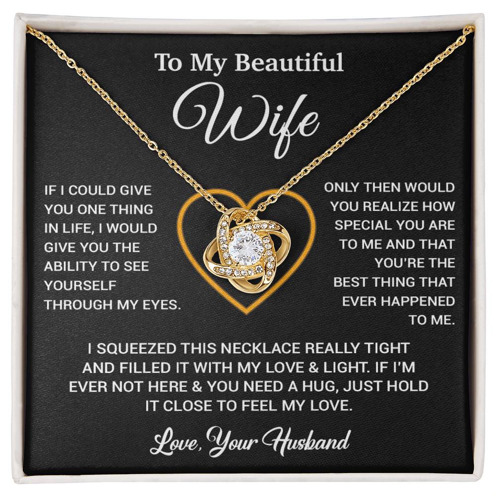 To My Wife Necklace, Gift For Wife, Anniversary Gift For Wife, Necklace For Wife 26_5_Black